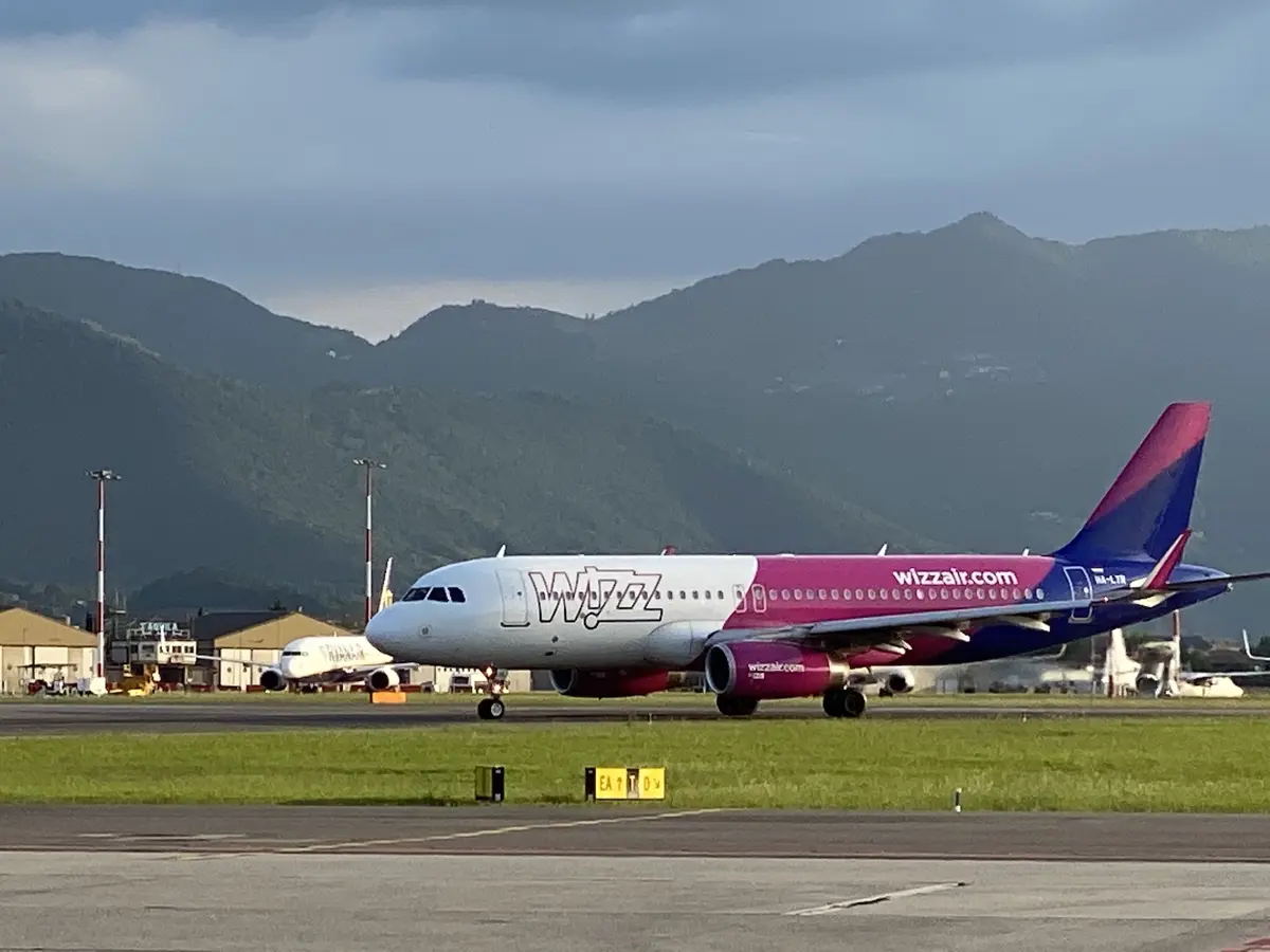 Wizz Air all'aeroporto di Bergamo.