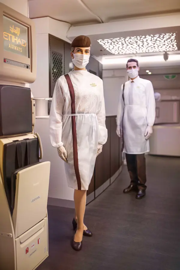 Etihad Crew in PPE.