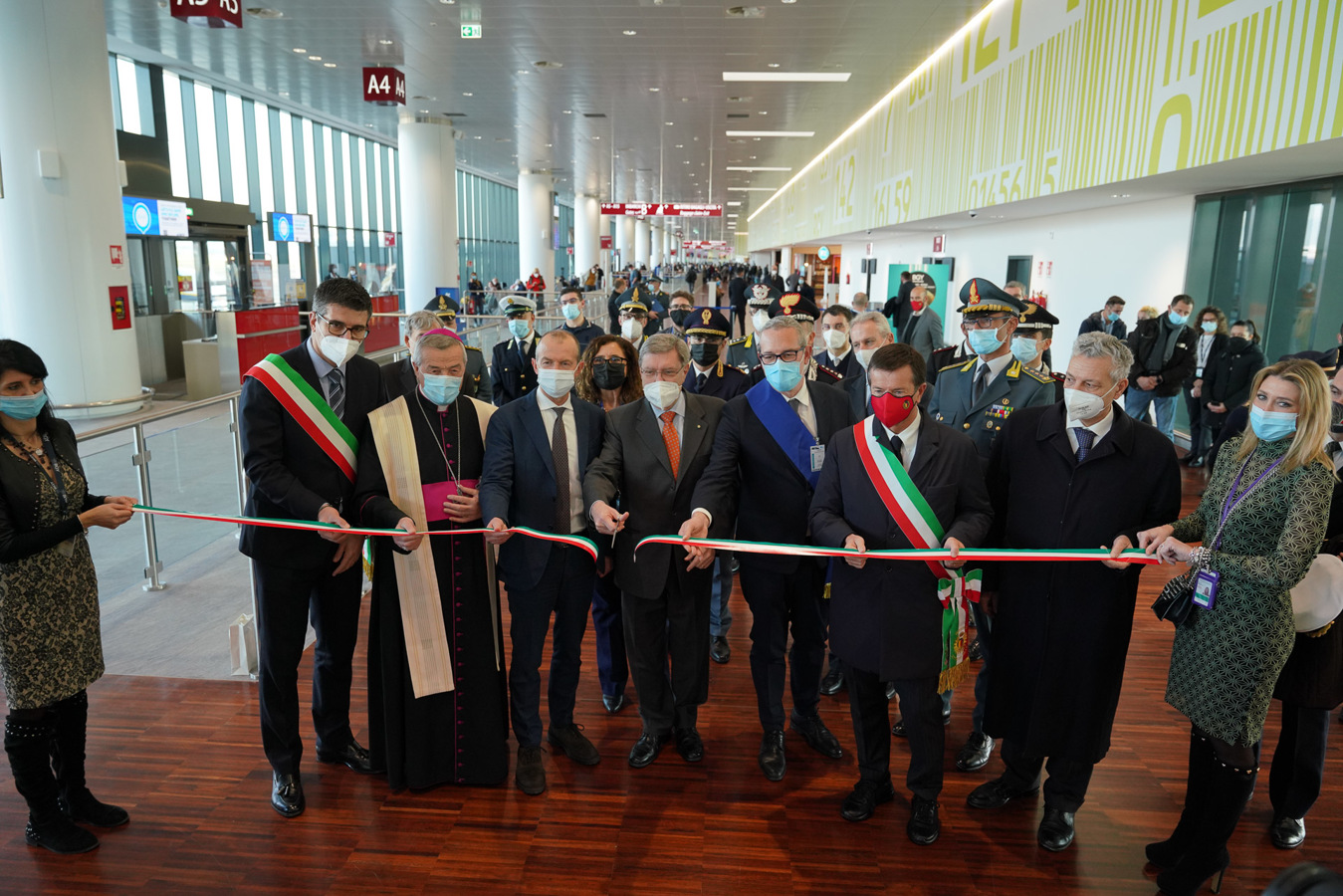 Aeroporto di Milano Bergamo: inaugurazione ampliamento lato ovest del terminal passeggeri
