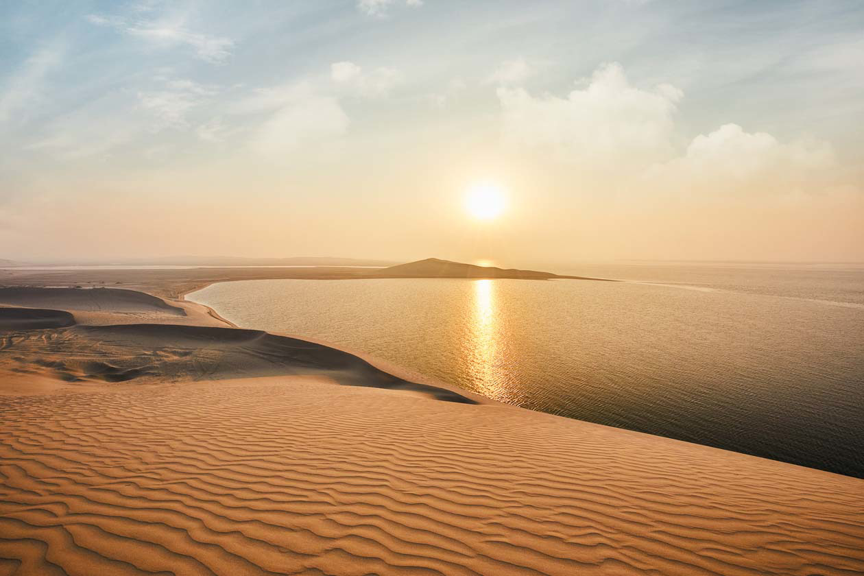 Inland sea in Qatar