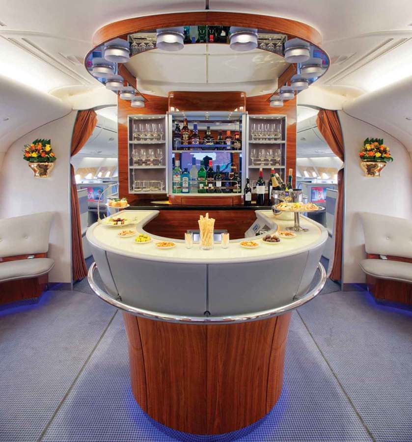 Emirates A380 lounge