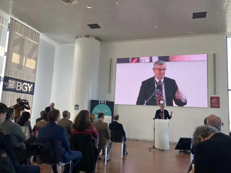 Ettore Pizzaballa Interventi SACBO alla conferenza “Bergamo e il suo aeroporto: i progetti per volare il futuro”. Copyright © Avion Tourism Magazine / Sisterscom.com