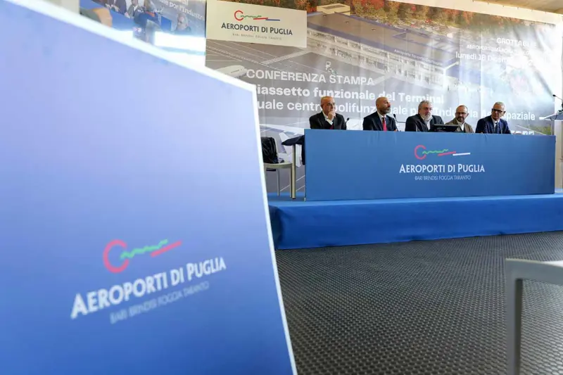 Aeroporto di Grottaglie. Conferenza. © Aeroporti di Puglia S.p.A.