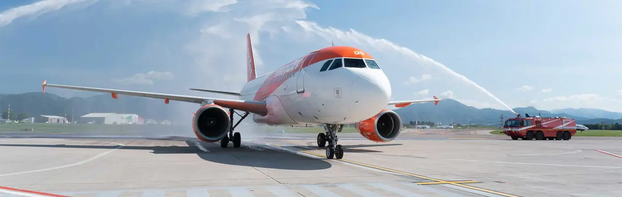 Primo volo easyJet all'Aeroporto di Milano Bergamo
