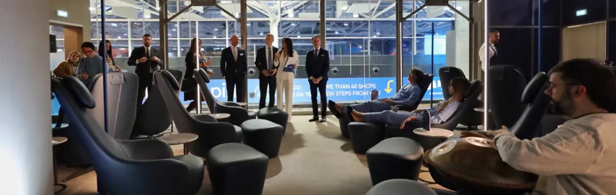 ITA Airways rinnova l'Hangar Lounge di Roma Fiumicino