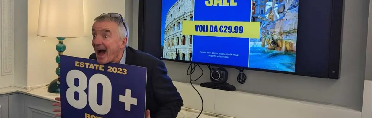 Ryanair apre 16 nuove rotte su Roma