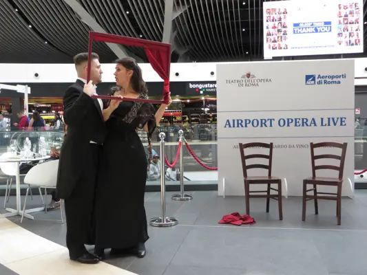 Musica lirica all'Aeroporto di Roma Fiumicino