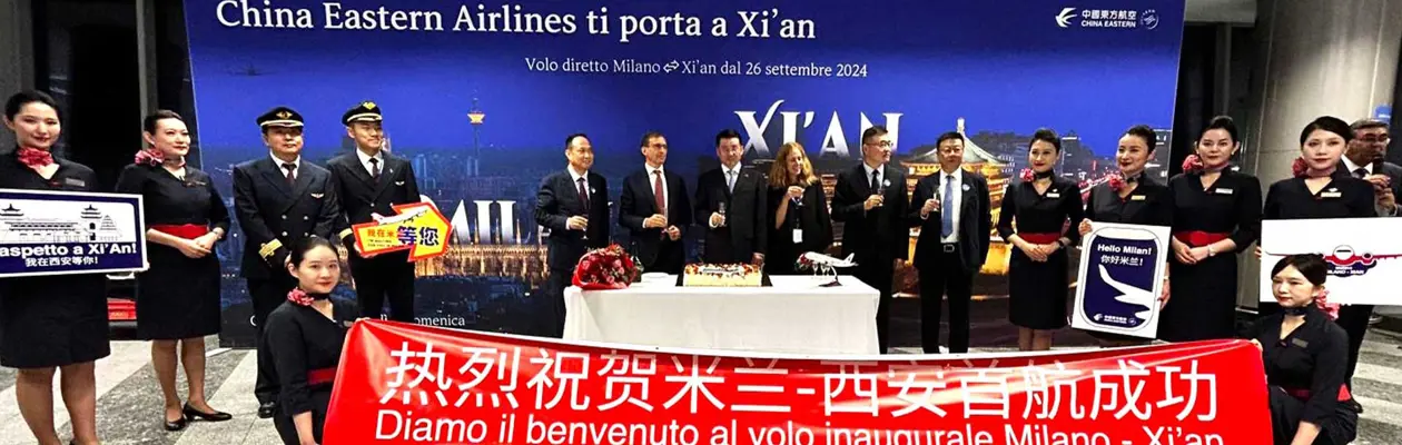 All'aeroporto di Milano Malpensa nuovo volo per Xi’an