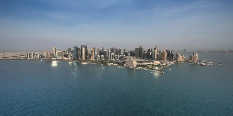 Lo splendido skyline di Doha 