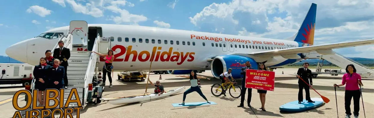 Aeroporto di Olbia: Jet2.com e Jet2holidays sbarcano in Sardegna