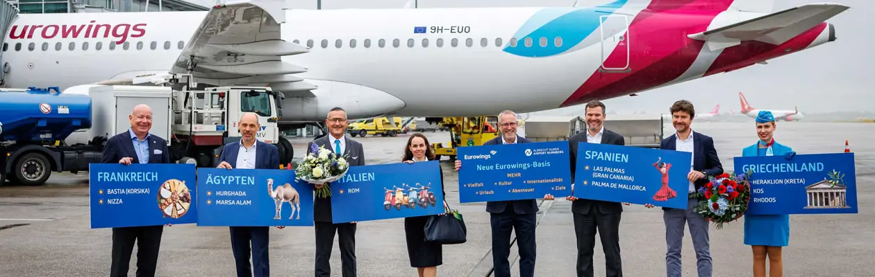 Eurowings offre più rotte da Norimberga