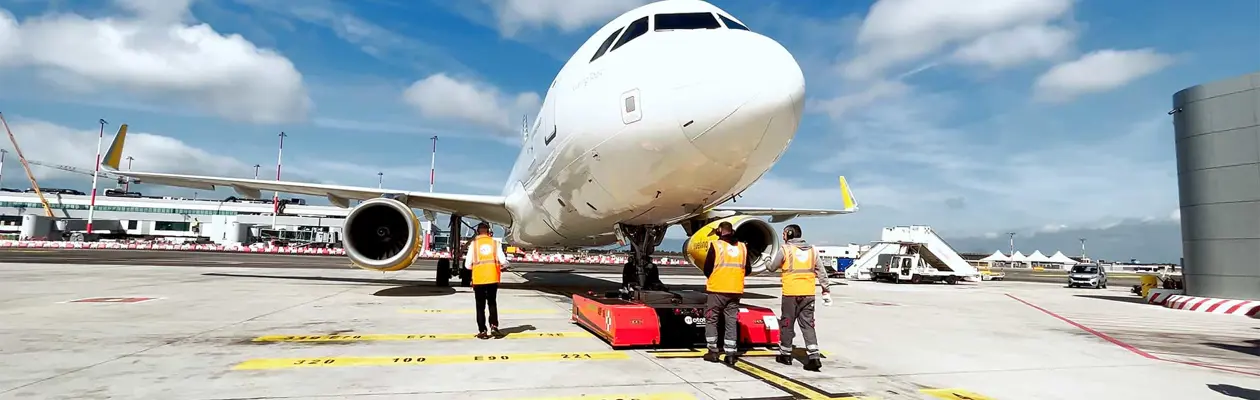 Fiumicino: pushback elettrico Mototok sperimentato con Vueling