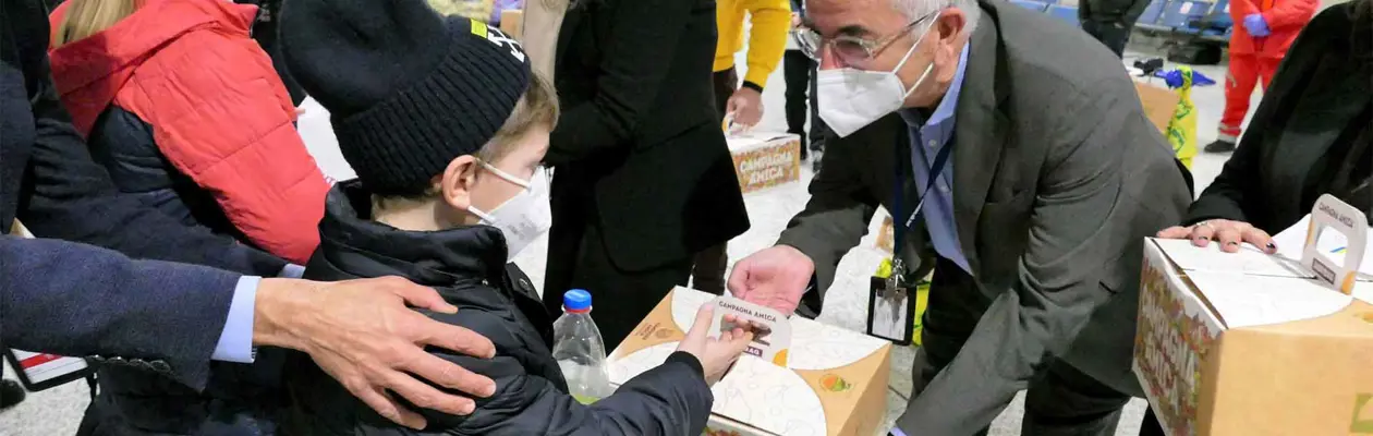 L'aeroporto di Cagliari e Coldiretti Sardegna accolgono il popolo Ucraino