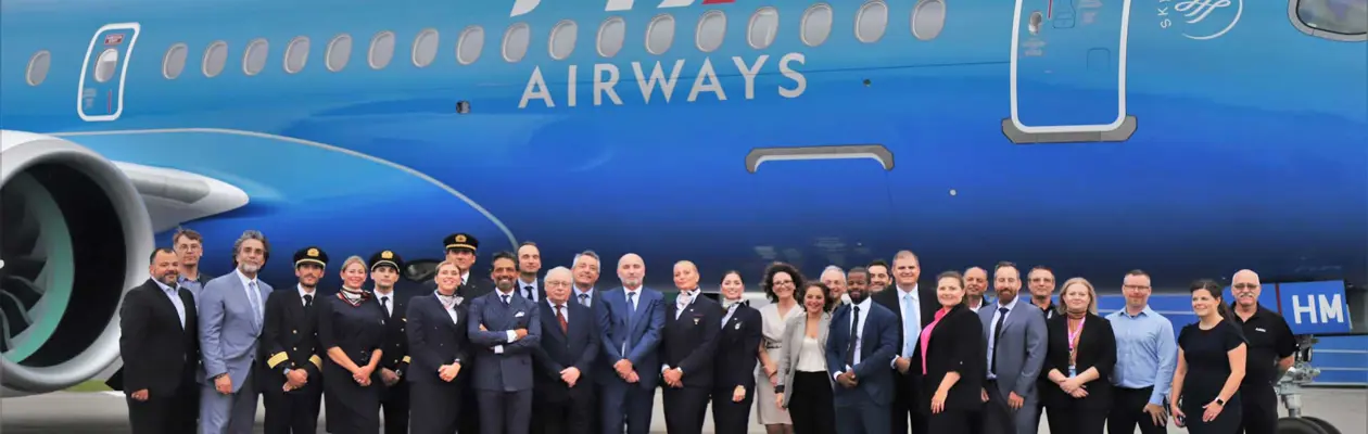 Il primo Airbus A220 livrea azzurra entra in flotta di ITA Airways