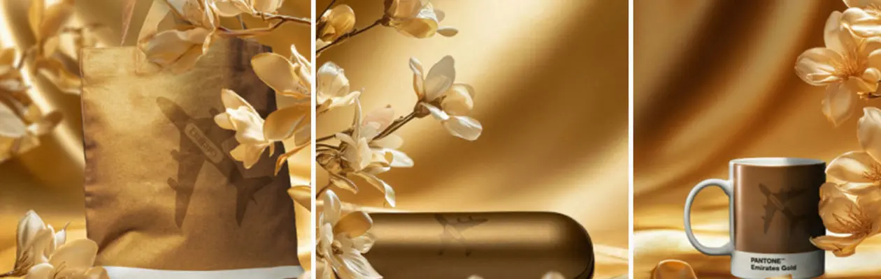 La collezione in Oro Pantone di Emirates