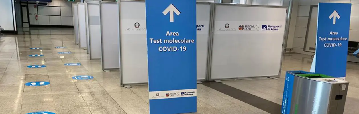 Allestite a Fiumicino e Ciampino aree dedicate ai test per il coronavirus