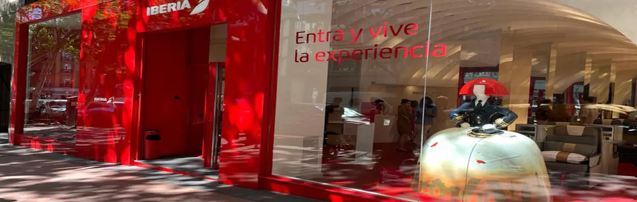 Iberia presenta la sua nuova esperienza di volo nel centro di Madrid