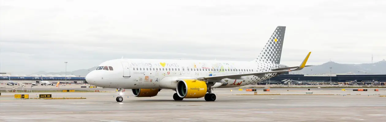 Primo volo Vueling con carburante sostenibile