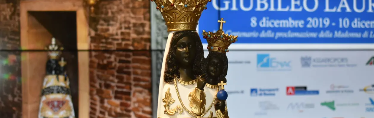 Arrivata all'Aeroporto di Genova la statua della Madonna di Loreto