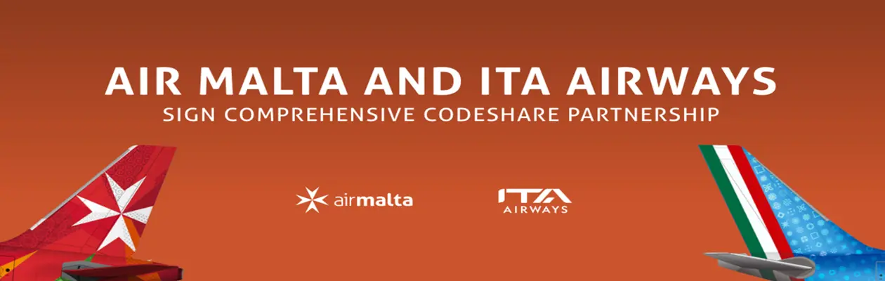 ITA Airways e Air Malta firmano una partnership in codeshare