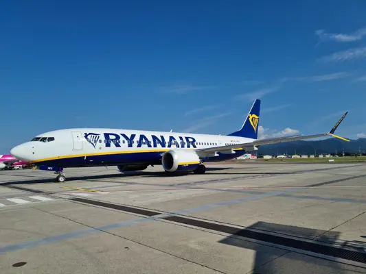 Aeroporto di Milano Bergamo: primo movimento B737-8200 Ryanair