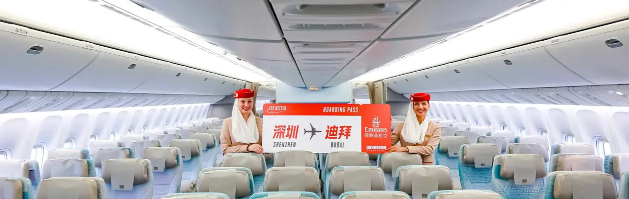 Emirates inaugura il volo diretto per Shenzhen