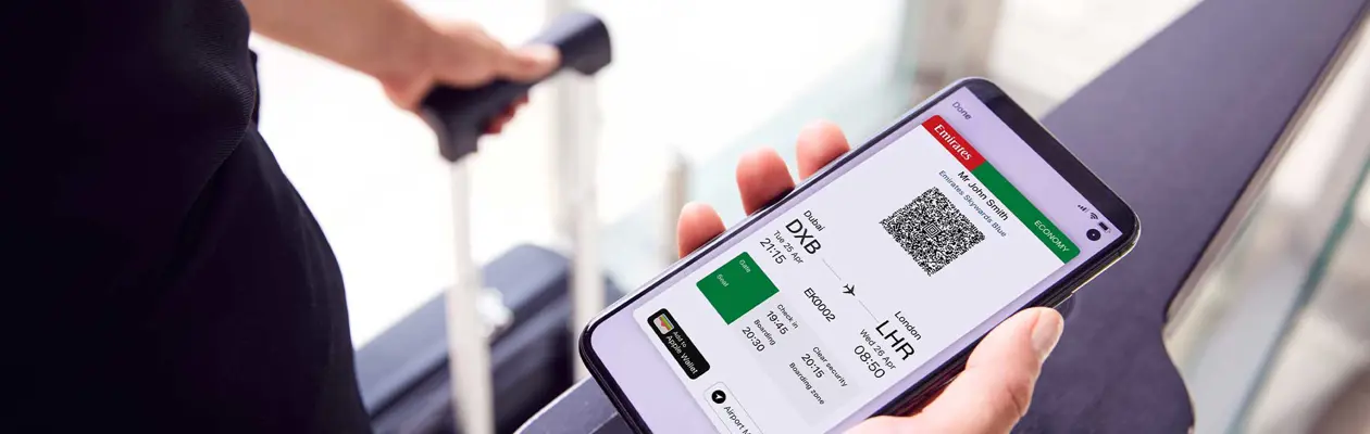 Emirates elimina le carte d'imbarco cartacee da Dubai