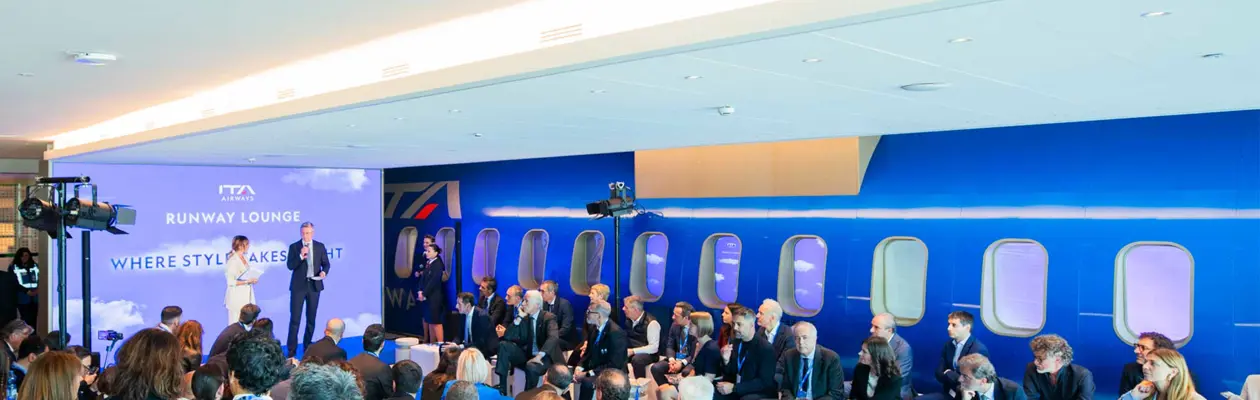 La Runway Lounge di ITA Airways a Milano Linate