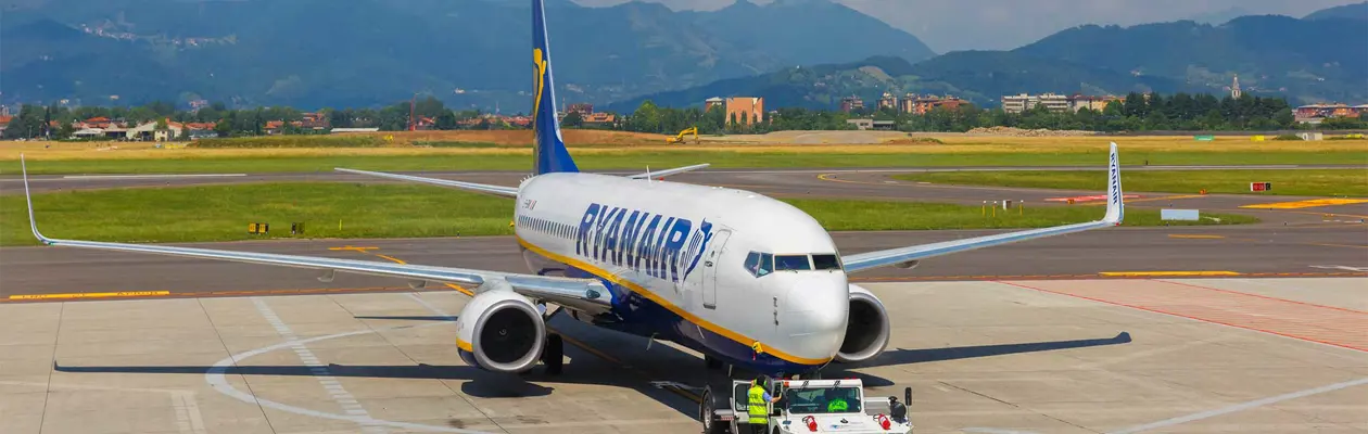 Aeroporto di Milano Bergamo: 95 destinazioni Ryanair per l'inverno 2021-22
