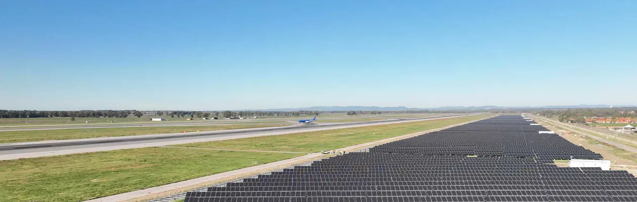 La nuova Solar Farm dell'aeroporto di Fiumicino