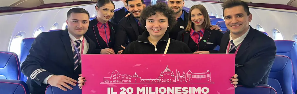 20 milioni di passeggeri a Fiumicino con Wizz Air