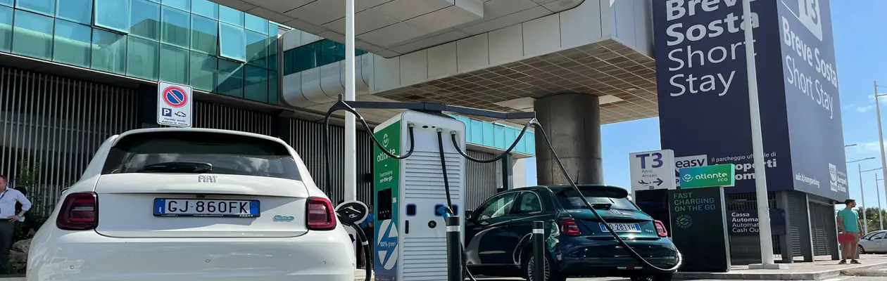 A Fiumicino la prima colonnina di ricarica veicoli elettrici