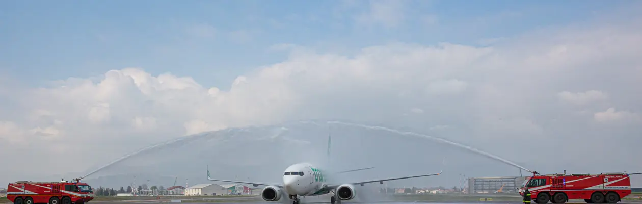 All'aeroporto di Milano Bergamo atterra il primo volo di Transavia