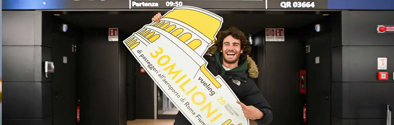 Record per Vueling all’aeroporto di Fiumicino