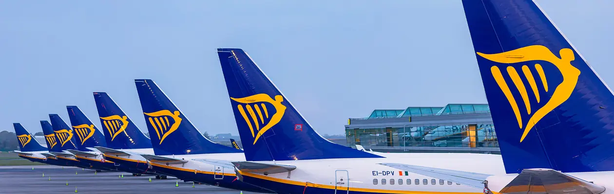 Ryanair riduce al 40% l'operatività dei voli invernali