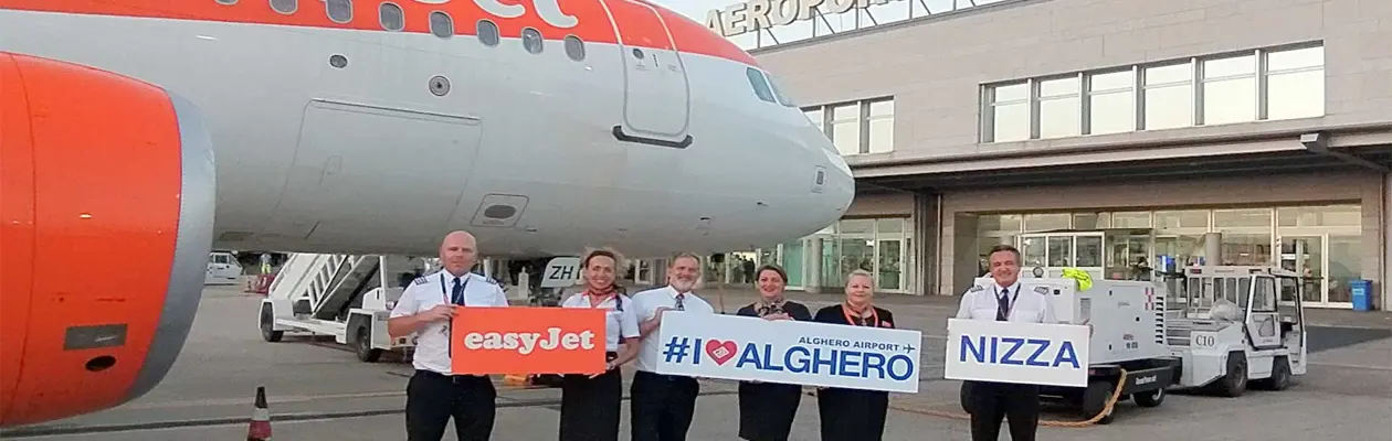 easyJet: al via la nuova rotta da Nizza ad Alghero