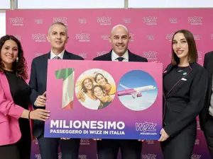 Wizz Air celebra 100 milioni di passeggeri in Italia