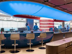 L'Hangar Lounge di ITA Airways a Roma Fiumicino