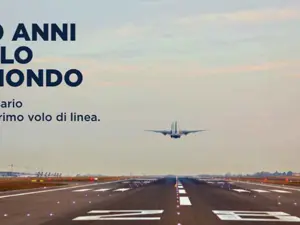 Il 50° anniversario del primo volo da Bergamo