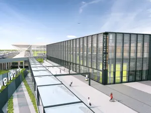 Il nuovo terminal arrivi dell'Aeroporto di Londra Stansted 