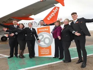easyJet celebra il 20° anniversario della base di Londra Gatwick