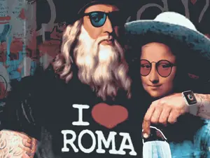 Aeroporti di Roma: la street art di TvBoy per celebrare la ripartenza