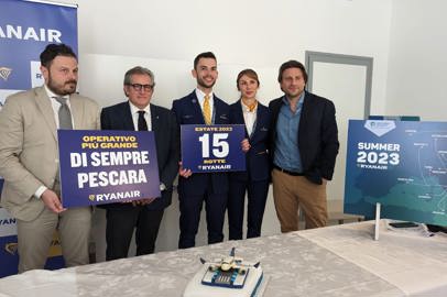 L'operativo di Ryanair su Pescara per l'estate 2023