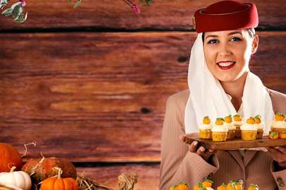 Emirates porta il menù della Festa del Ringraziamento in volo