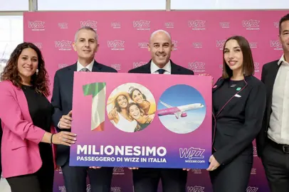Wizz Air celebra 100 milioni di passeggeri in Italia
