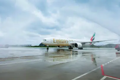 Emirates atterra a Hangzhou