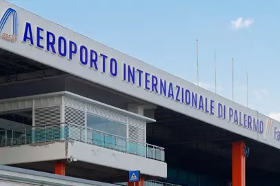 Bus elettrico all'Aeroporto di Palermo