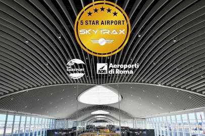 Enac: soddisfazione per le 5 Stelle Skytrax a Fiumicino