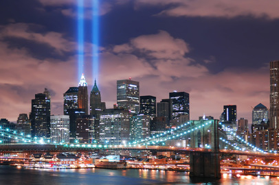 New York City: Tribute in Light 11 settembre