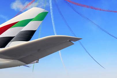 Emirates presenta i suoi aerei al Dubai Airshow